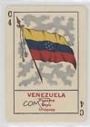 1896 Cincinnati Game Of Flags No 1111 12 Flag Back Venezuela #C4 0W6