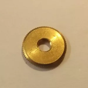 MESSING KONTERMUTTER 3/4 OD 1/4-27IP PASSEND FÜR LAMPE HARFE LAMPE TEIL NEU 55210J - Bild 1 von 2