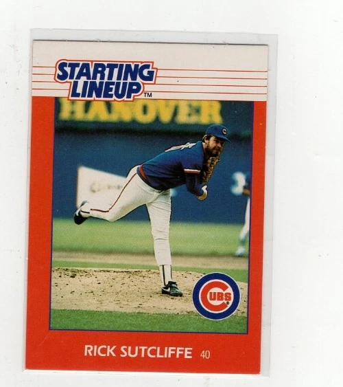 Tarjeta de alineación inicial Rick Sutcliffe 1988 envío gratuito (G981) Foto 1 de 1