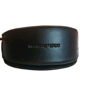 DOLCE & GABBANA Vegan Leather Big Sport Sunglass Eyeglass Case Black. - Image 1 of 4