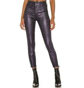 7 For All Mankind Jeans Damen hohe Taille Knöchel Skinny lila W 29 W 30 $ 228 - Bild 1 von 24