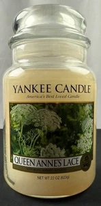 New Yankee Candle Queen Anne’s Lace 22 oz barattolo scalda casa non bruciato floreale - Foto 1 di 6