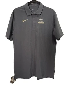 Vanderbilt Commodores Shirt Herren L schwarz Polo Nike Fußball Swoosh - Bild 1 von 8