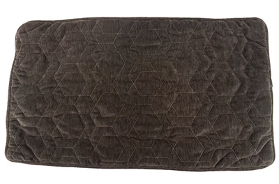 Modern Neo Decorative Lumbar Pillow Cover 24 x 13 in Quilted Hexagon Stitched - Image 1 of 4