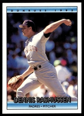 1992 Donruss Dennis Rasmussen San Diego Padres #245 - Image 1 of 2