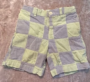 Vineyard Vines Blue White Green Patchwork Seersucker Shorts Boys Size 6 - Picture 1 of 8