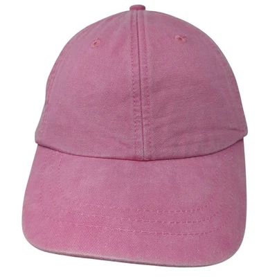 Gorra de béisbol Adams Slideback rosa talla única agujeros ventilados ajustables 6 paneles en blanco Foto 1 de 4