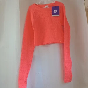 Kleines nahtloses kurzärmliges Damenoberteil – JoyLab™, Persimmon - Bild 1 von 6