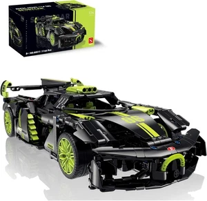 Block Building Set MOC Sports Car Model Building Sets (Black) (BOLIDC-V16) - Picture 1 of 5