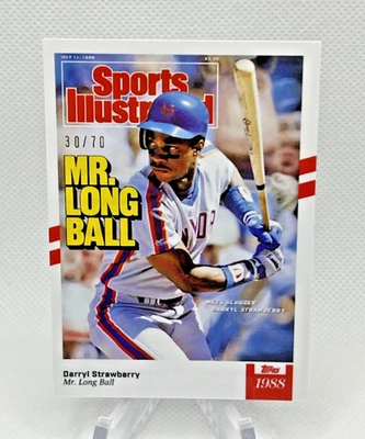2021 Topps X Sports Illustrated Card #14 Darryl Strawberry Short Print  /70 - Image 1 of 4