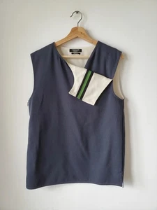 NWOT Calvin Klein 205W39NYC x Raf Simons Fold Flap Top Vest 6/42 Made in Italy  - Picture 1 of 11