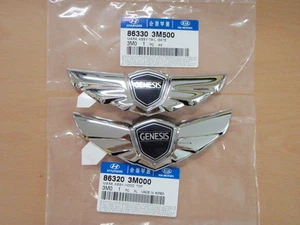 Genuine KDM Hood Trunk Emblem For 10~2013+ Hyundai Genesis V8 5.0 V6 3.8 - Picture 1 of 2