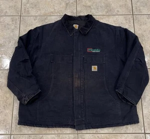 Men's 4XL Carhartt C03 DNY Arctic Quilt Lined Duck Canvas Parka Coat Jacket Work - Picture 1 of 10
