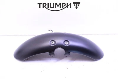 #308 Front Fender w/ Mount Bracket *Matte Black* Triumph Street Twin 2016-2022 - Image 1 of 4