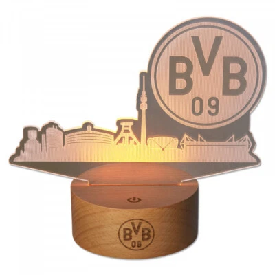 Borussia Dortmund BVB Leuchte mit Skyline - Bild 1 von 3