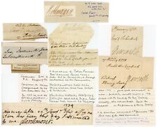 18th CENTURY AUTOGRAPHS + SIGNATURES IDENTIFIED + INFORMATION ...6 ITEMS