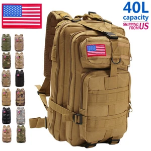 Mochila Táctica Militar al Exterior Senderismo Campamento Bolso de Viaje Saco de Colmena 40L - Imagen 1 de 49