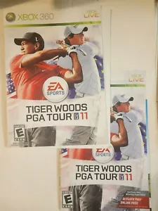 Tiger Woods PGA Tour 11 (für Xbox 360) Original Cover Kunst & Bedienungsanleitung - Bild 1 von 2