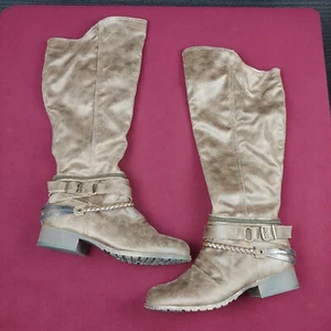 JellyPop boots Knee High size 39.5 US 9.5 M casual zipper heels  - Picture 1 of 10