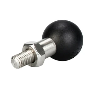 Stainless Steel Mini Motorcycle 1in Ball Base Mount With M10 X 1.25 Male Thread - Photo 1 sur 10