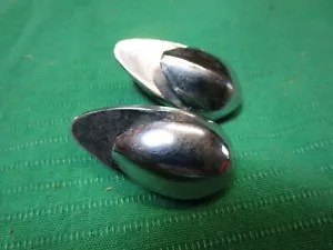 MGA (& others)- Chrome Teardrop conv. top & tonneau retainer set- Original - Foto 1 di 3