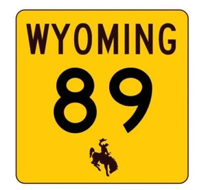 Wyoming Highway 89 Aufkleber R3381 Highway Schild - Bild 1 von 1