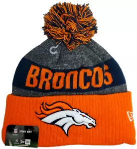 Denver Broncos Pom Sport Knit Hat Sideline On Field - Picture 1 of 3