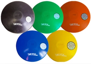 Athletics Sports Coloured Rubber Training Discus Choice of Weights - Picture 1 of 1