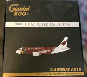 GEMINI JETS 1:200 scale US AIRWAYS AIRBUS A319 ARIZONA CARDINALS G2USA055 N837AW - Picture 1 of 2