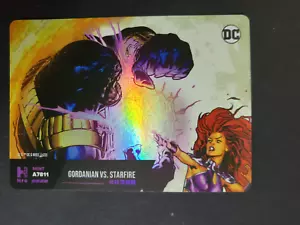 Tarjeta de lámina Gordanian Vs Starfire DC híbrida como nueva #A7811 Epic Holo casi nueva - Imagen 1 de 1