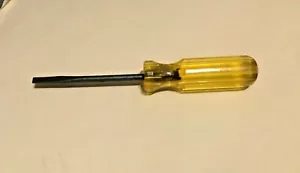 Hitco Slotted Screwdriver 1/4 x 6-inches, Used, USA, Yellow - Picture 1 of 4