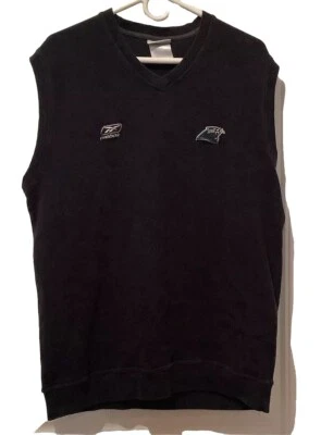 Colete Suéter Masculino Extra Grande Futebol Carolina Panthers Reebok NFL - Imagem 1 de 4