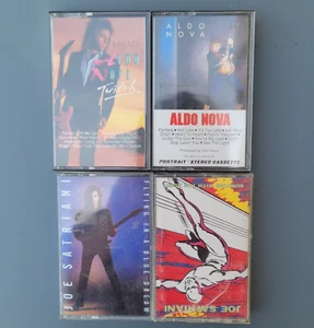 Hard Rock Heavy Metal 1980-1989 Cassette Tapes 4 TOTAL Aldo Nova & Joe Satriani - Picture 1 of 16