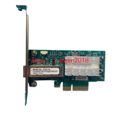 Full High Mellanox MCX311A-XCAT ConnectX-3 EN Network Card 10GbE SFP+ CX311A - Image 1 of 2