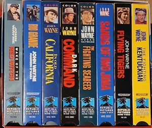 John Wayne: Larger Than Life Collection Used VHS Box Set, LIKE NEW, Canadian - Picture 1 of 2