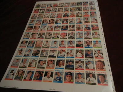 2013 Topps Heritage Béisbol Hoja Sin Cortar Mike Trout Primeras 2 Tarjetas SP $1200 de descuento Foto 1 de 4