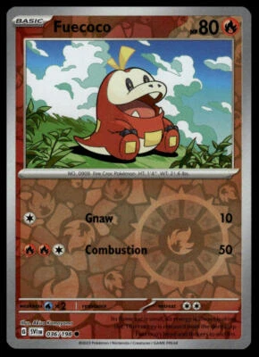 Tarjetas y productos diversos #036/198 Fuecoco (Mirage Holo) Foto 1 de 2