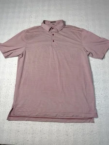 Peter Millar Polo Carpe Diem Mens Large Summer Comfort Performance Golf Striped - Picture 1 of 9