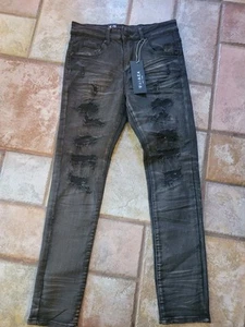 Waimea Skinny Fit Moto Jeans Boys Size 12 Distressed NEW - Picture 1 of 4