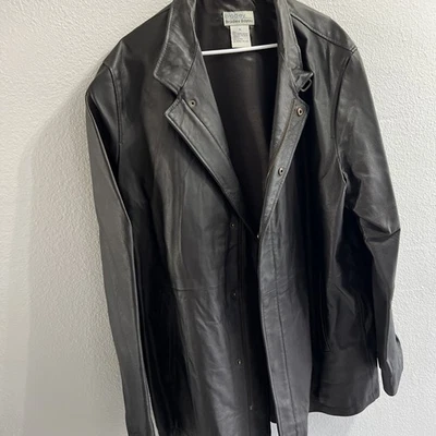 Gabardina de cuero marrón Bradley Bayou XL para mujer Foto 1 de 4