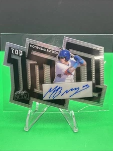 2024 Leaf Vivid Top 100 Moises Ballesteros Silver Auto 5/5 MINT 🔥⚾️🔥 - Picture 1 of 3