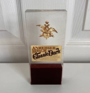 Vintage Budweiser Anheuser Busch Classic Dark   Beer tap handle - Picture 1 of 9