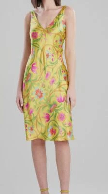 Camisón de seda estampado floral Kamakura amarillo para mujer Josie Natori talla S $495 Foto 1 de 4