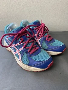 Asics womens blue teal white hot pink GLS running shoes 6M T28AQ - Picture 1 of 5