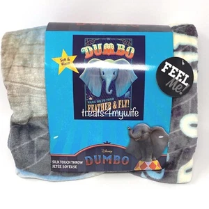 ¡NUEVO CON ETIQUETAS! MANTA DE PELUCHE 50x60 súper suave Disney DUMBO DREAMLAND - Imagen 1 de 5