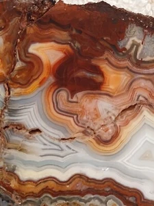 Laguna Crazy Lace Agate Mexico, Gorgeous Slab, Approx 199 Grams, 7 Ounces - Picture 1 of 13