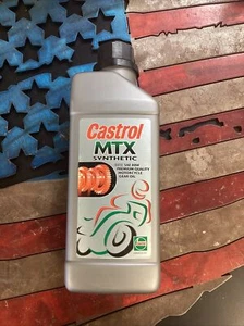 Aceite de engranaje de motocicleta Castrol MTX sintético calidad premium SAE 80W (1,05 QT) - Imagen 1 de 2