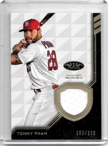 TOMMY PHAM LOT: 2 DIFFERENT GAME USED JERSEY CARDS - Picture 1 of 2