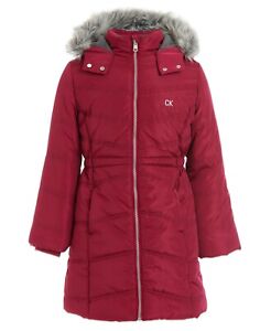 New Calvin Klein Toddler Girl Aerial Hooded Jacket Choose Color & Size MSRP $110