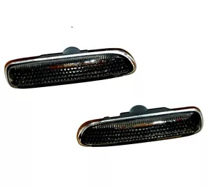 FOR BMW 3 SERIES 1998-2004 [E46] FRONT WING INDICATOR REPEATER PAIR SMOKED - NEW - Picture 1 of 2